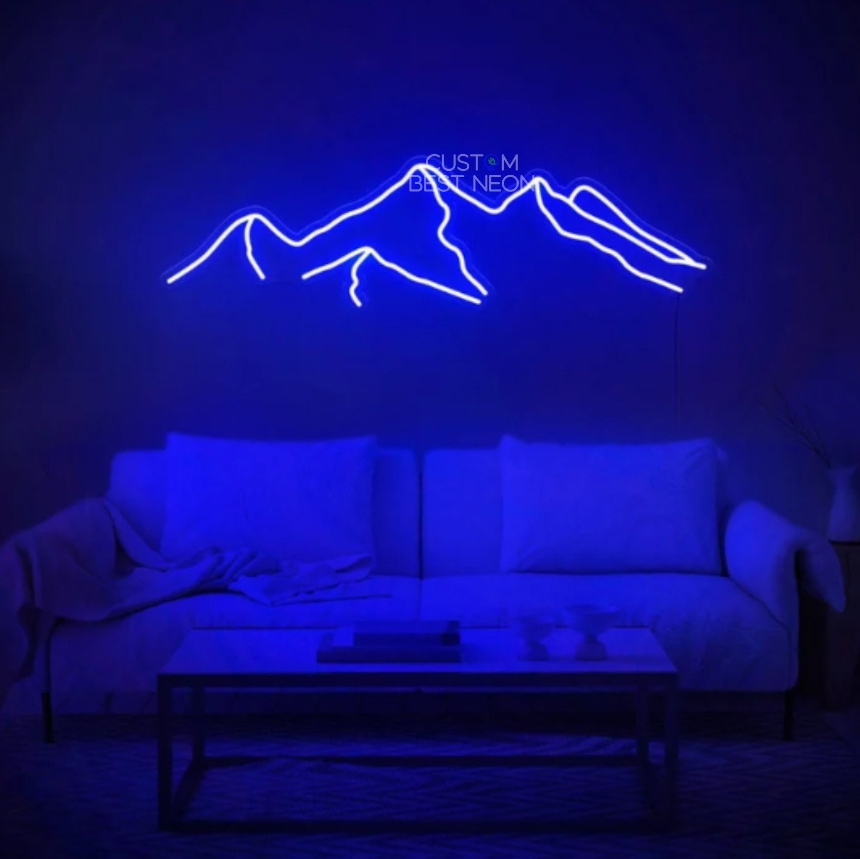 Mountain Wall Art Light up Mountain Wall Art With Led, Mountain Neon