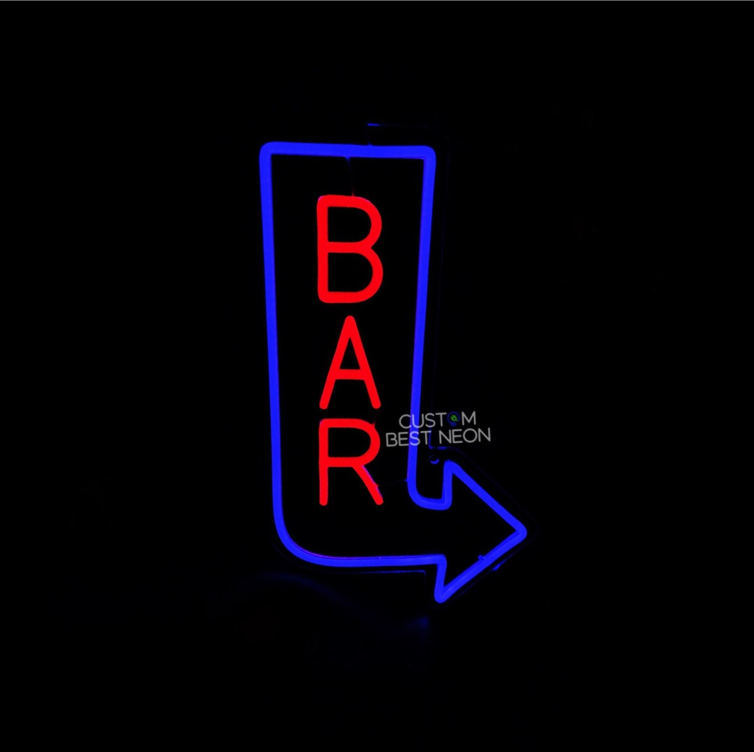 Personalized Home Bar Neon Sign Custom Neon Bar Sign Neon Etsy