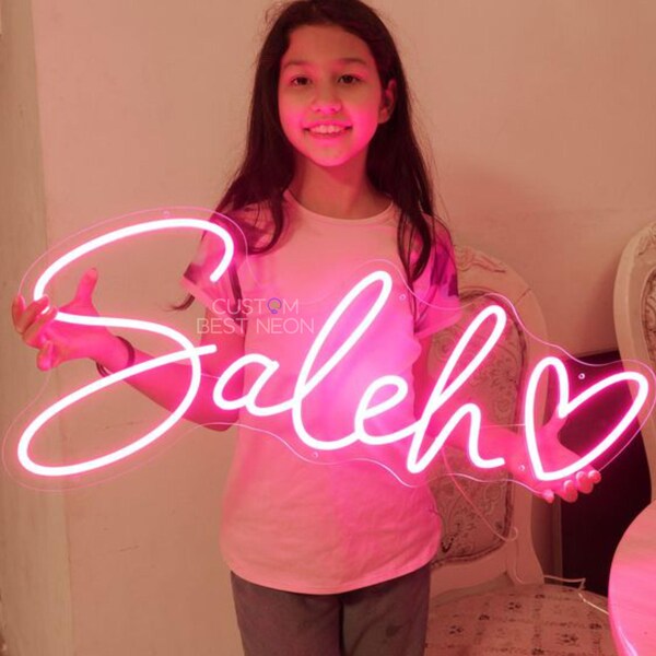 Pink Neon Sign - Etsy