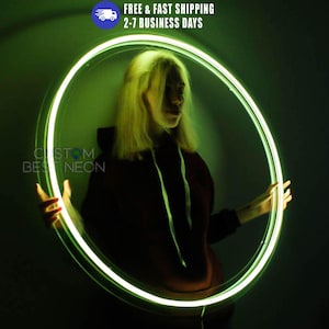 Bulk Circle Neon Sign, Large LED Ring Light, Modern Round Neon Wall Decor, Wholesale Neon Ring for Events Bars Shops, Minimalist Neon Art