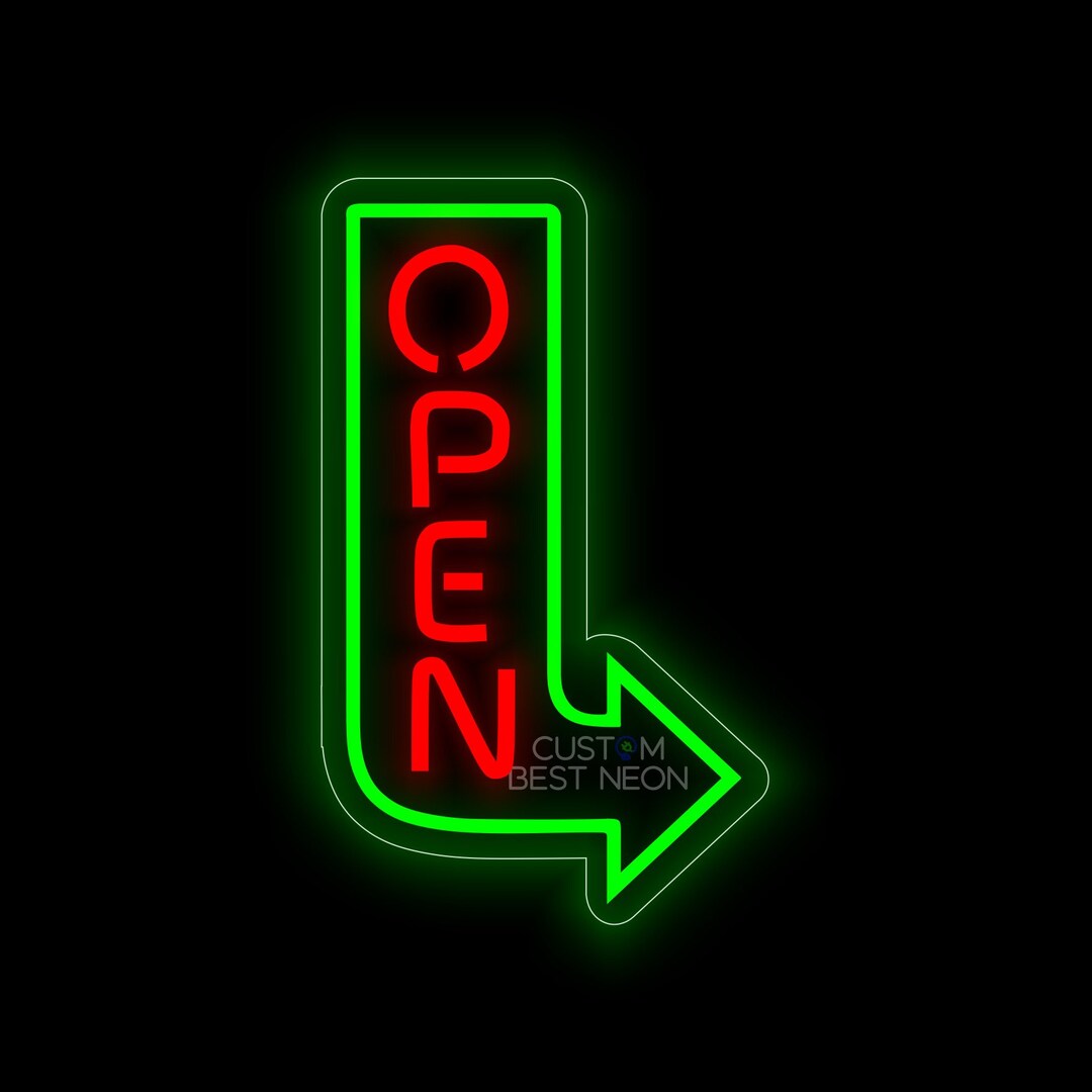 OPEN NEON SIGN Outdoor Ads Led Business Open Sign Make A Etsy