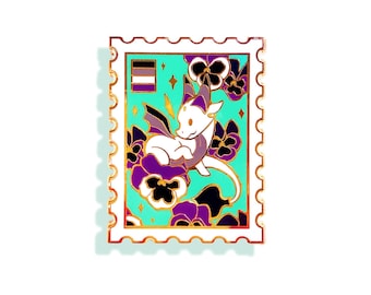 Asexual Pansy Pin