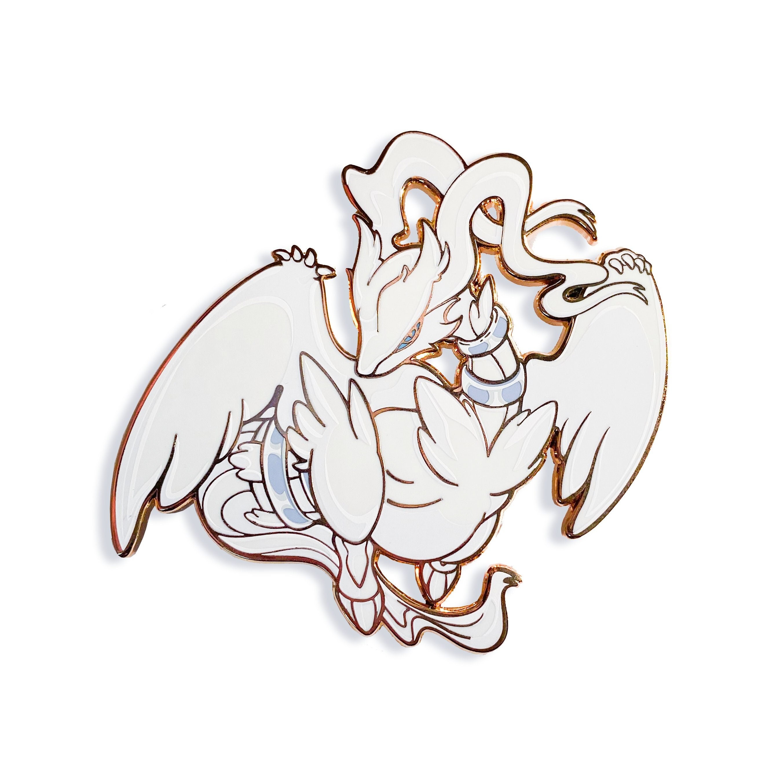 Pokemon Unova Legends Reshiram Zekrom Enamel Pin Black & White