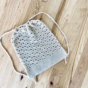 PDF Crochet Pattern - Ecru Backpack