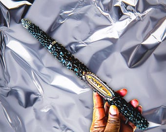 Handcrafted Obsidian Ritual Wand – Weighted Focus Tool for Grounding, Intention & Controlled Movement