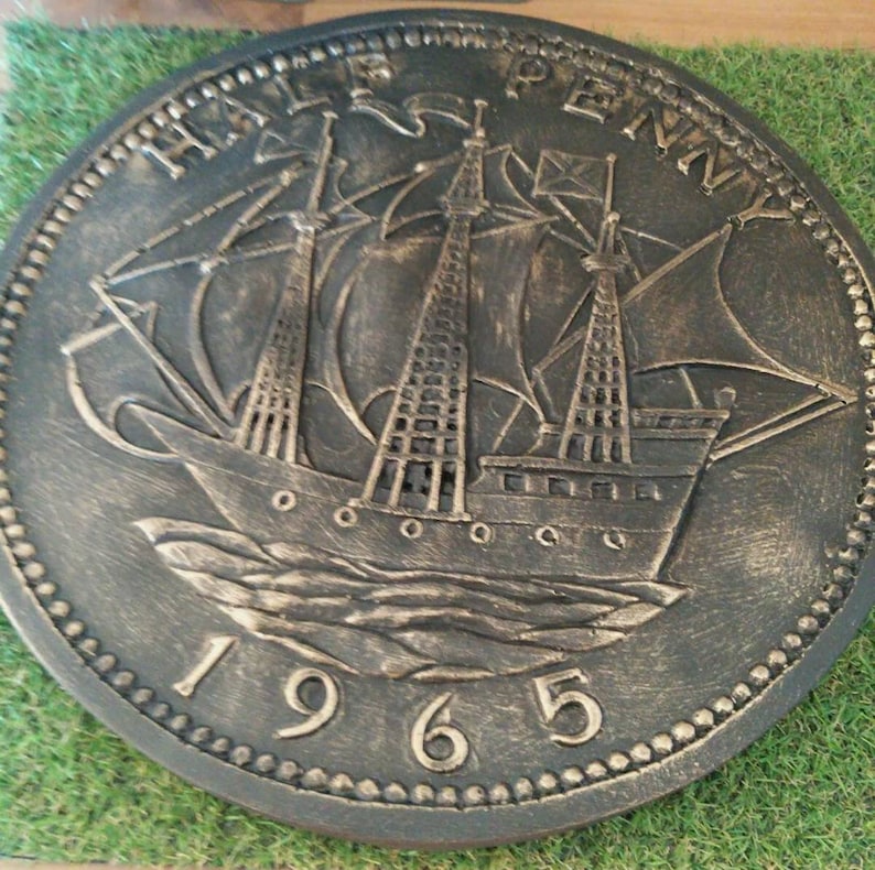 Half Penny Penny Farthing Stepping Stones Choice Of Size and Etsy