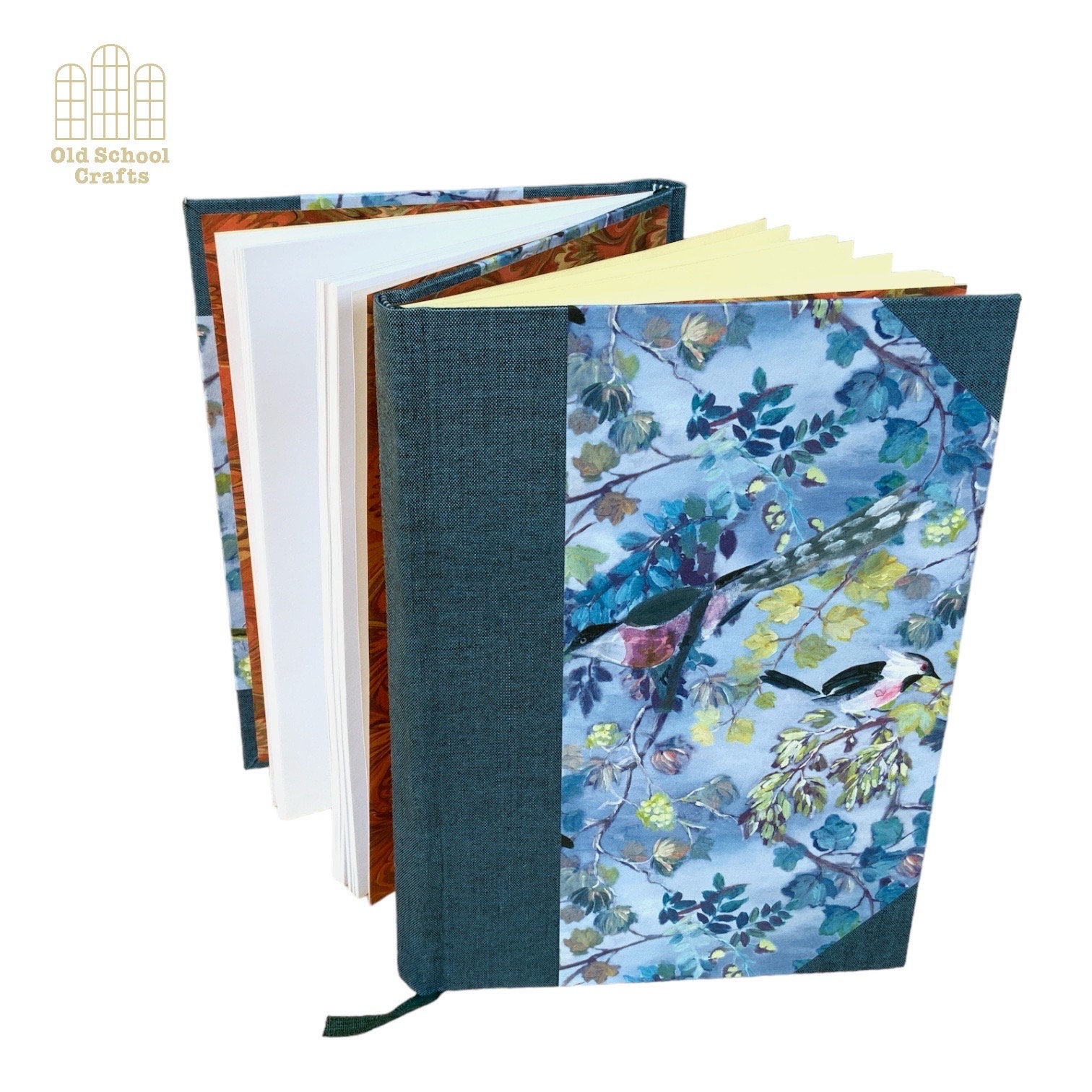 Dos-a-dos Double Notebook A5 Birds Unique Handmade - Etsy