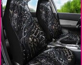 Gothic skeleton sword skull car seat cover Halloween grim reaper skull front car seat cover car seat cover accessories car mat car tool