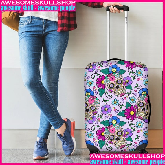 Sugar Skull Luggage Cover Sugar Skull 