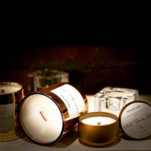 Kakadu Plum & Amber Luxury Scented Wood Wick candle