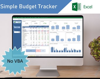 Budget mensuel simple | Modèle de budget Excel | Suivi des dépenses