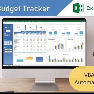 Excel Budget Template | Personal Finance Spreadsheet | Monthly Budget Tracker