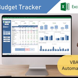 Excel Budget Template | Personal Finance Spreadsheet | Monthly Budget Tracker