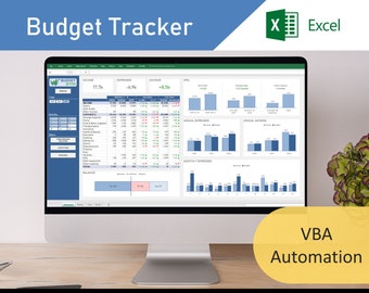 Modèle de budget Excel | Feuille de calcul des finances personnelles | Suivi du budget mensuel