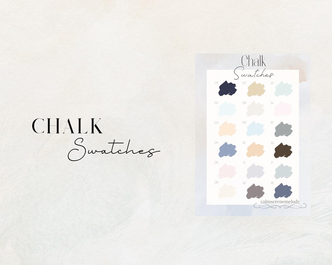 Chalk Paint Swatches | Neutral Ash Blue Grey Colourway | House Room ...