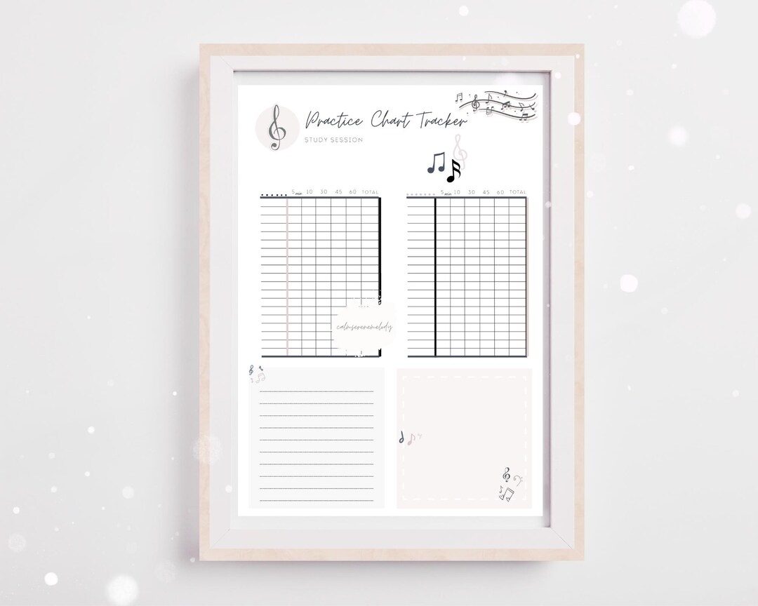 Instrument Use Tracker Board.pdf Music Practice Chart Tracker | Music Study | Music Instrument | Music ...