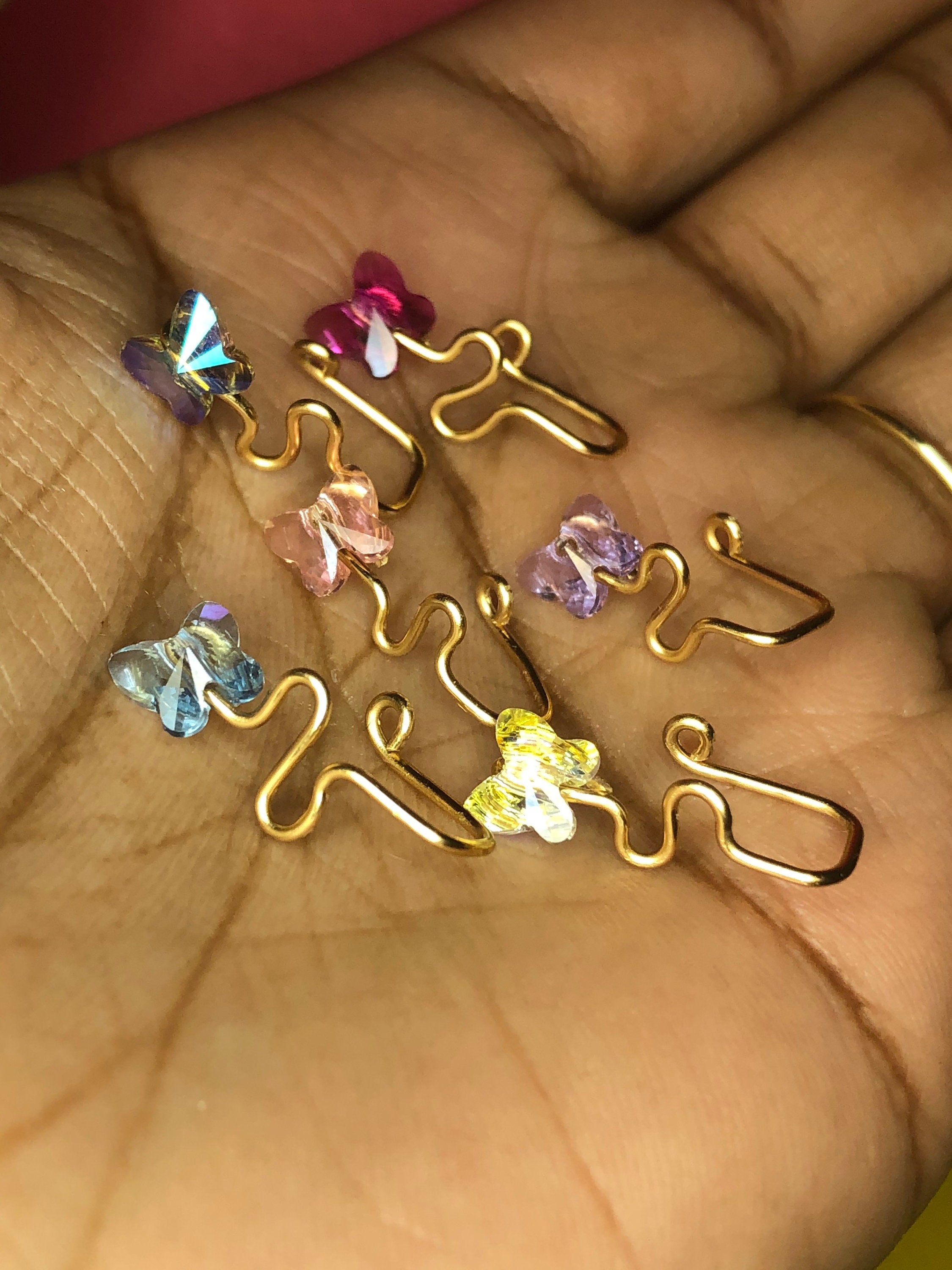 Butterfly Nose Ring Etsy