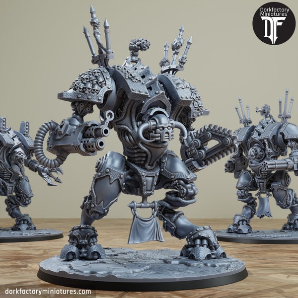 Deathstriders - 3d-printable STL files |  "a knight knows that only a dog or dogs can know the chaos of war, baby" | dorkfactory miniatures