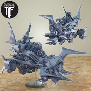 Shadow Caster Hover Ship - 3d-printable STL files | dorkfactory miniatures