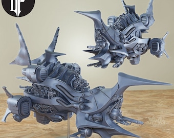 Shadow Caster Hover Ship - 3d-printable STL files | dorkfactory miniatures