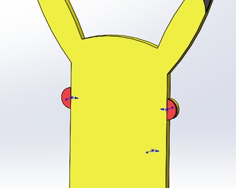 STL FILES ONLY  - Pikachu Card Holder