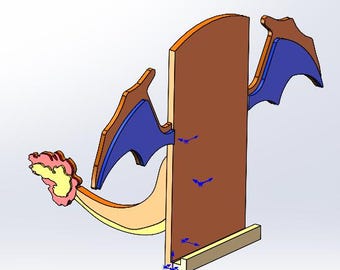 STL FILES ONLY  - Charzard Card Holder