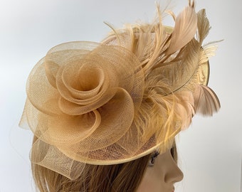 Fascinator | Women's Tea Party Hat, Church Hat, Kentucky Derby Hat, Fancy Hat, Tea Party Hat, Wedding Hat | With Clip | 11 Colors