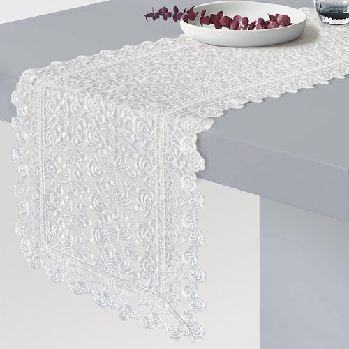 Luxurious Golden Lace Table Runner/dresser Scarf and Etsy