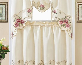 Kitchen Curtains Sets Etsy