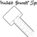 Printable Bracelet Sizer | Wristband Size Finder | Wrist Size Measuring Tool | Instant Digital ...