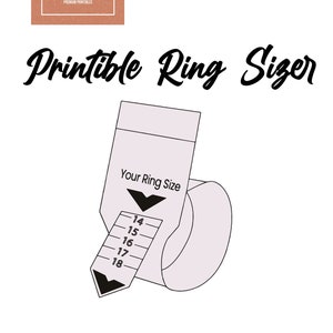 Ring Size Chart, Ring Sizer, Ring Sizing Tool, Ring Size Guide, Ring Size, Ring  Sizer Tool, Reusable Ring Sizer, Ring Size Finder 