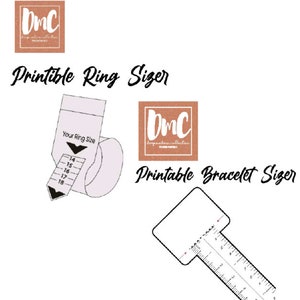 Printable Sizer Bundle Ring Size Finder Bracelet Size Finder Measuring ...