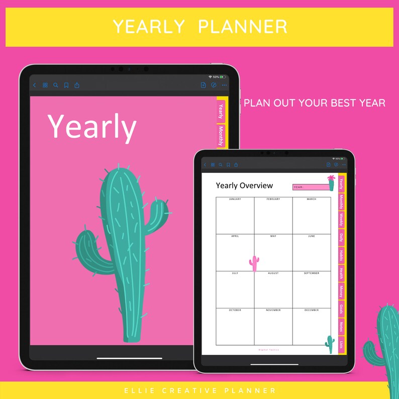 Undated 2022 Digital Planner Digital Ipad Planner Etsy UK