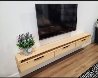 Floating TV Shelf - 2 Top 3 Door