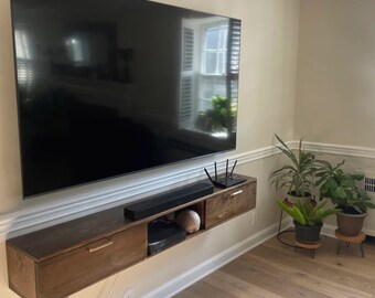 Floating TV Shelf - 2 door