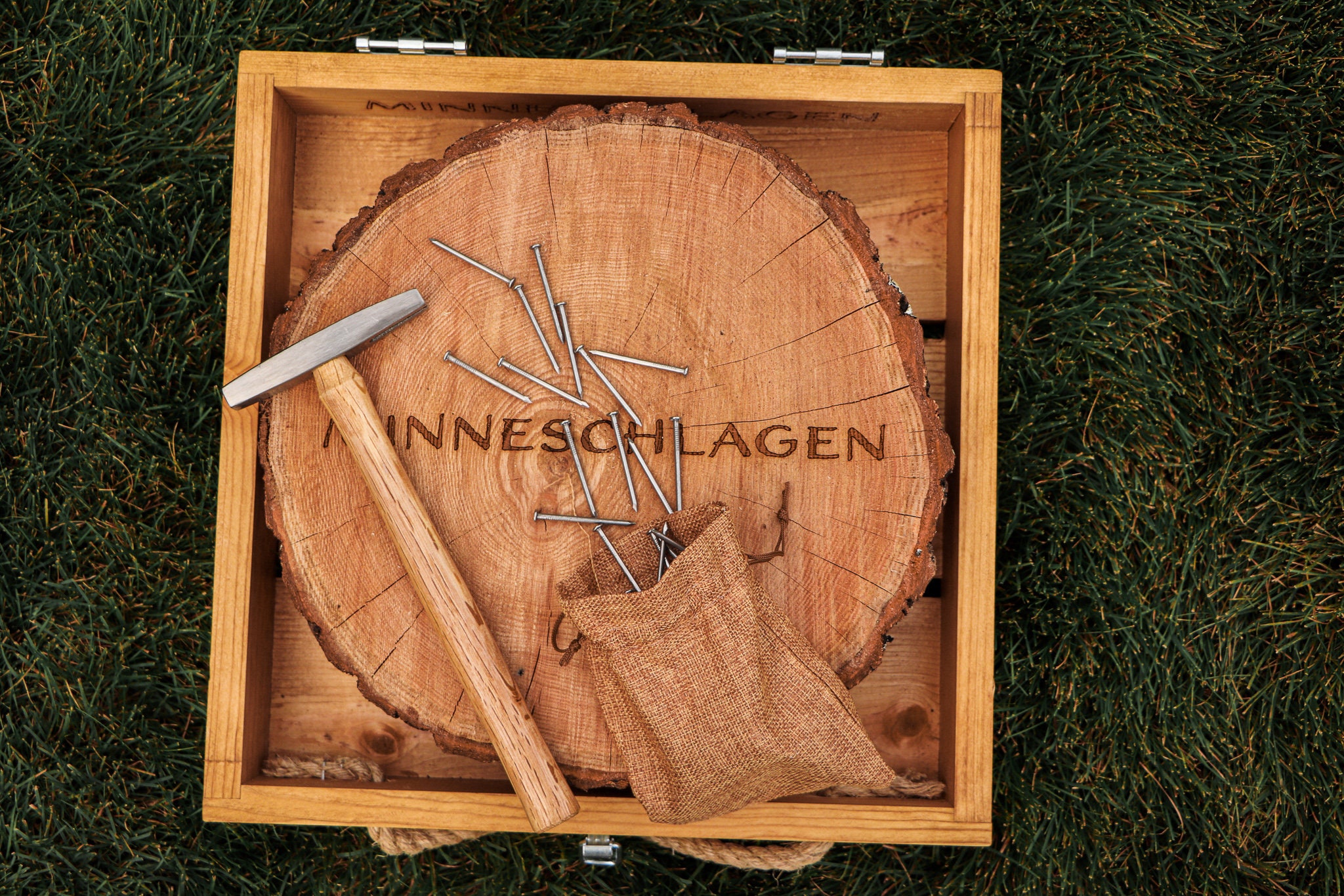 Minneschlagen Portable Hammer and Nail Game Original with Etsy