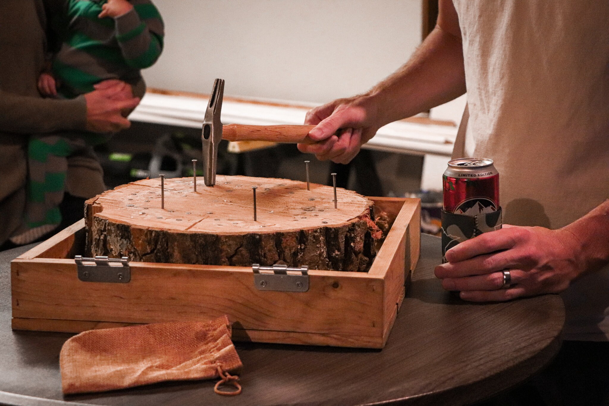 Custom Minneschlagen Portable Hammer and Nail Game Etsy