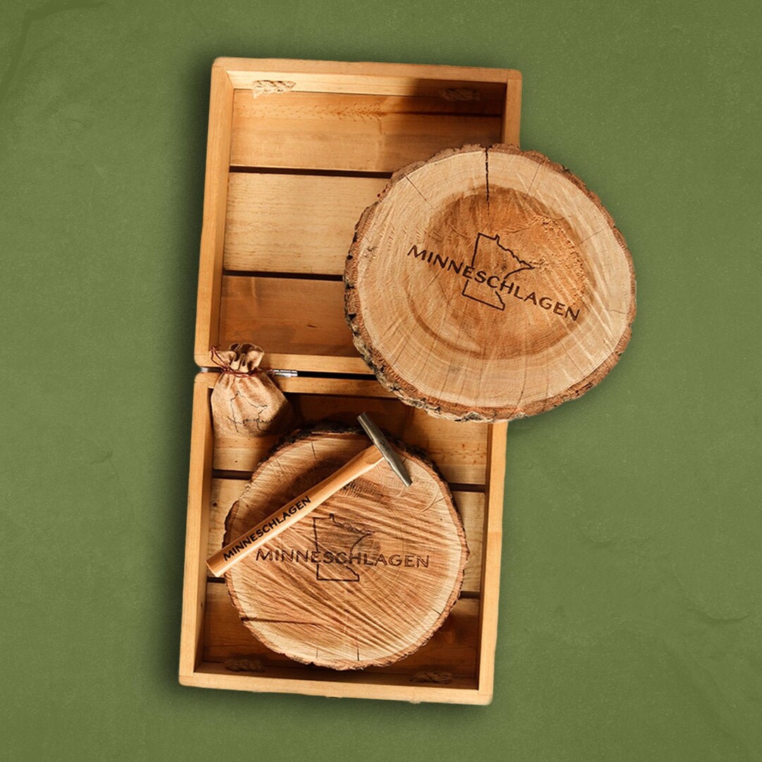 Minneschlagen Portable Hammer and Nail Game State Outline Etsy