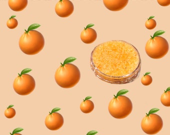 Candy orange lip scrub