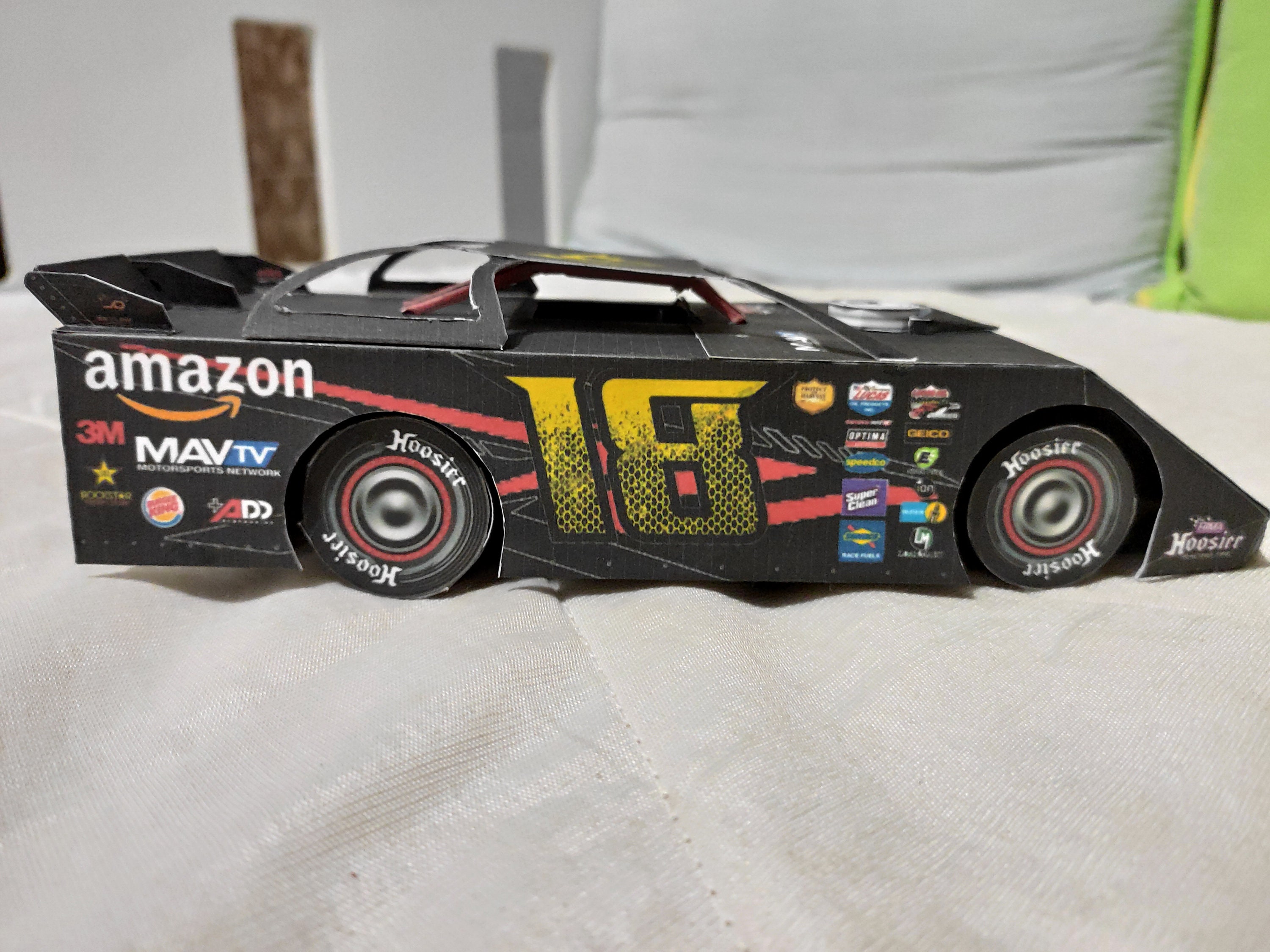 Dirt Late Model Racing Car - PDF Papercraft Model - Etsy