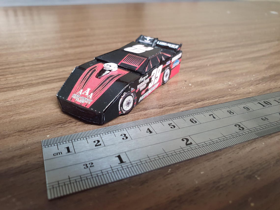 1:64 Dirt Late Model Series (10 Cars Pack) - PDF Papercraft Modes - Etsy