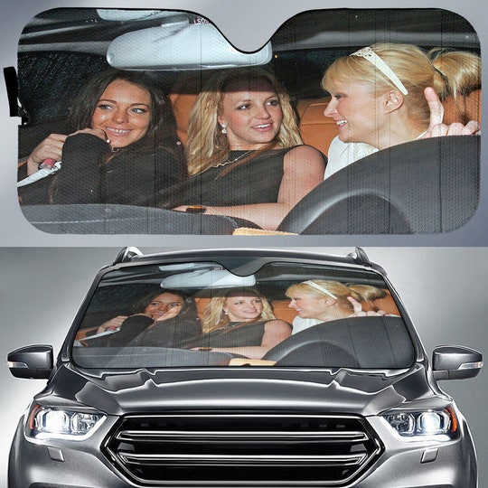 Paris Britney Lindsay Heat Car Sun Shade auto Accessories Iconic 2000s