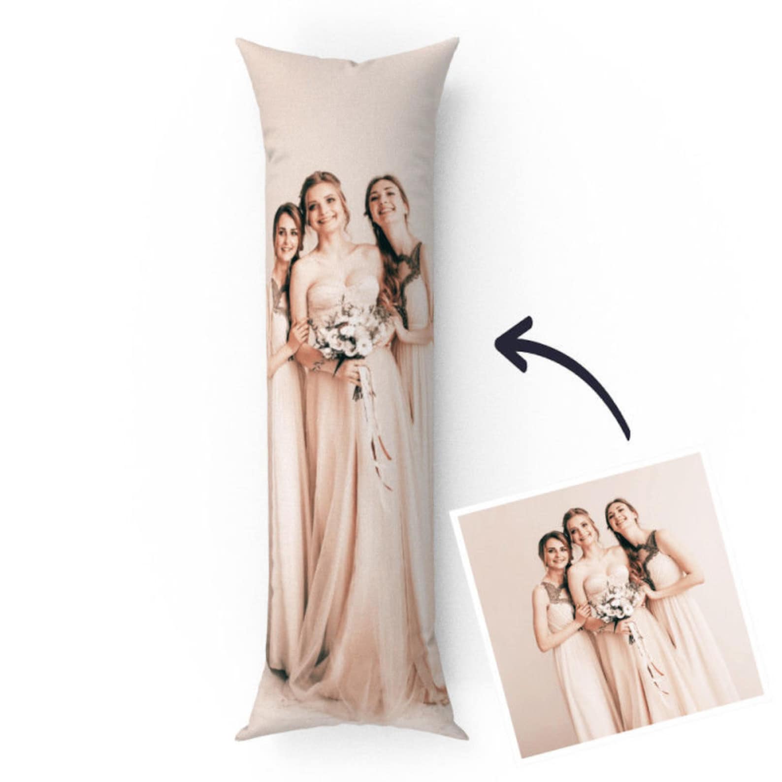 Custom Body Pillow Case Photo Pillow Add Picture Etsy