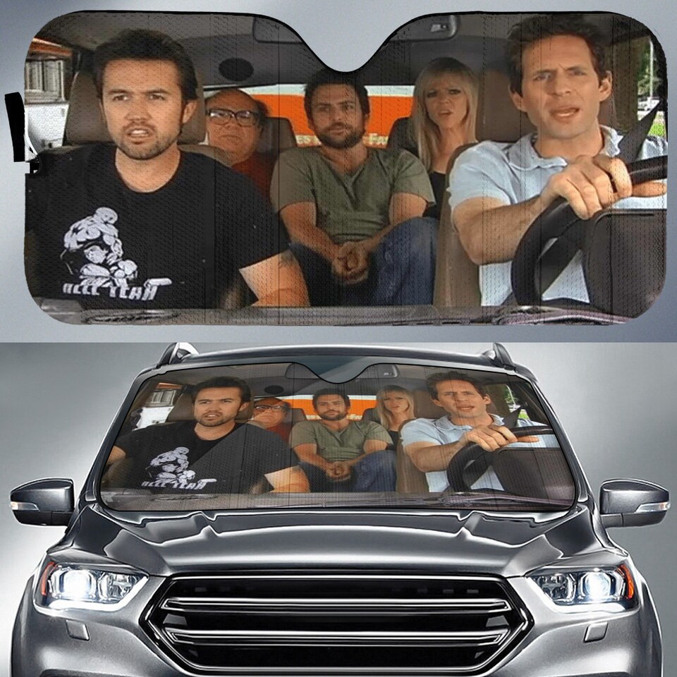 Discover It's Always Sunny In Philadelphia Car Sun Shade, The Gang Hits the Road  auto Accessories