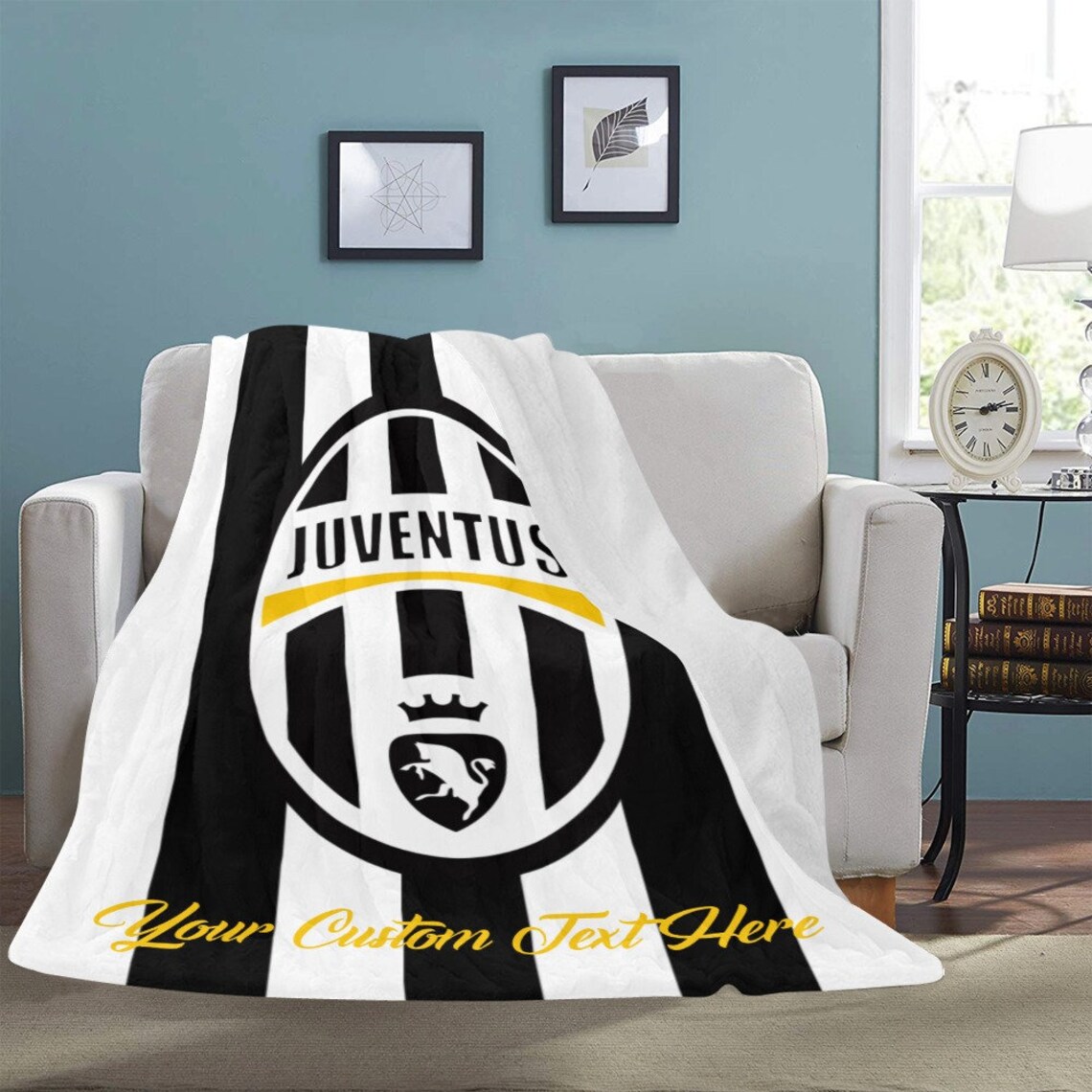 Inter Milan Micro Fleece Blanket / A.C. Milan Juventus A.S. Etsy