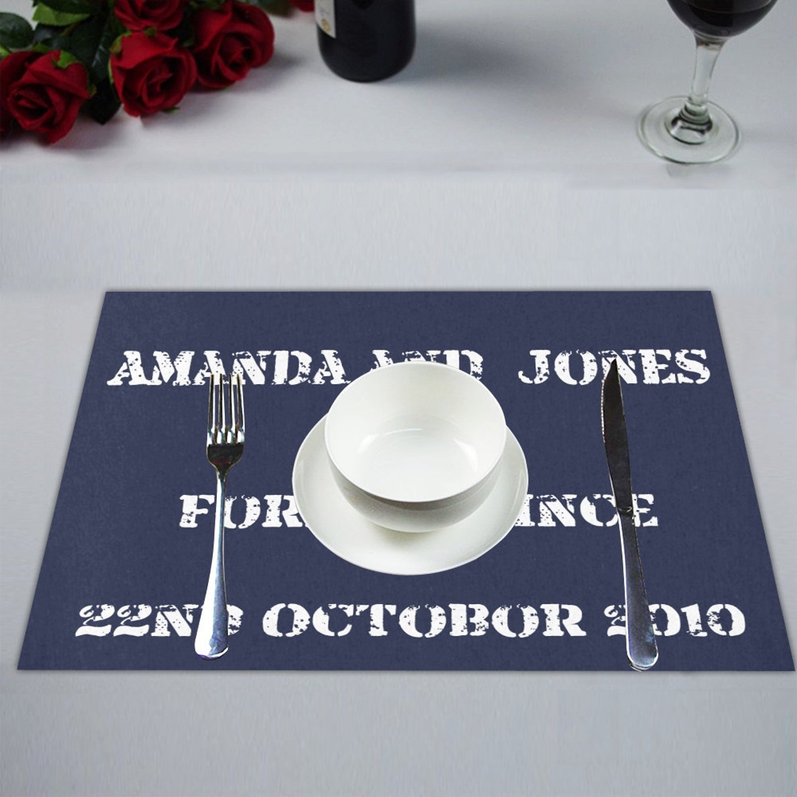 Personalized Placemats Set of 6 Different Photos Custom Photo Etsy