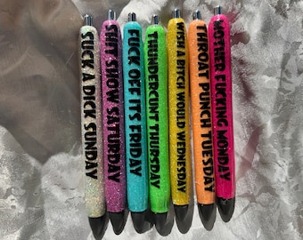 Comical weekday pens