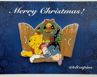 POOH PIN / イーヨー ティガー プーさん 友達を抱きしめる ディズニー 