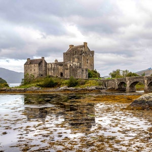 Eilean Donan Castle, Isle of Skye, Scotland, Landscape Photo Print, Nature Wall Art