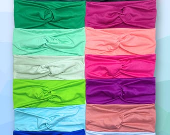 Colorful Headbands, Soft Wide Headbands for Women, Bright & Pastel Hair Accessory